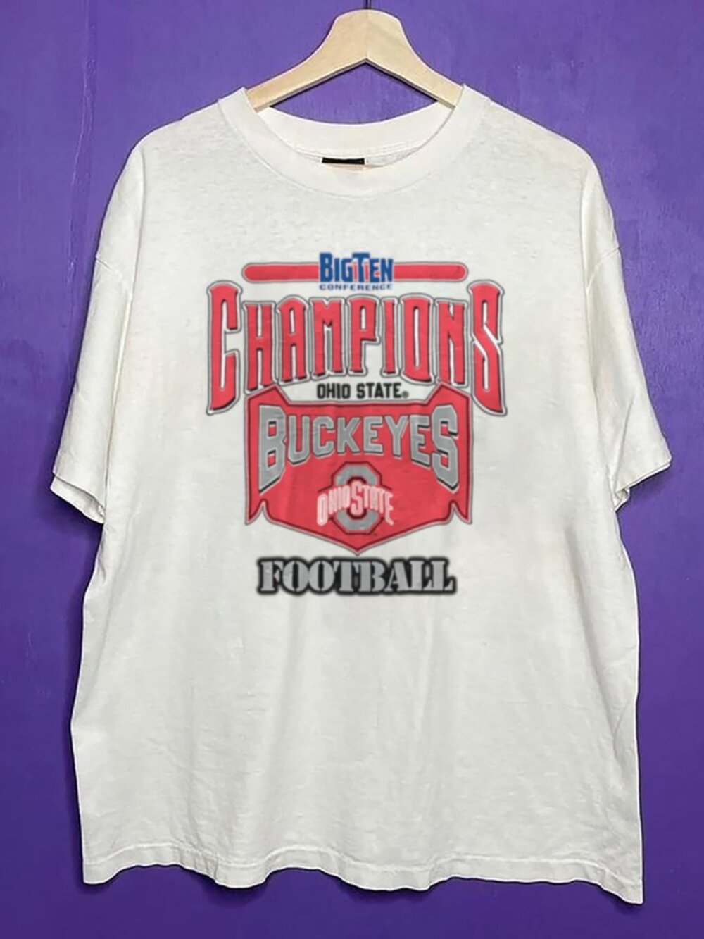Vintage 90s Ohio State Buckeyes NCAA Shirt, Retro Football Shirt For Men Women